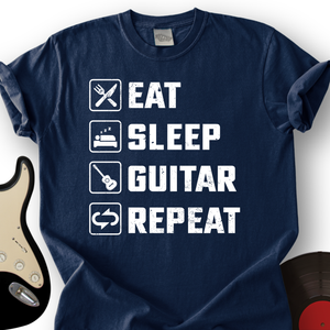 Eat, Sleep, Guitar, Repeat T-Shirt