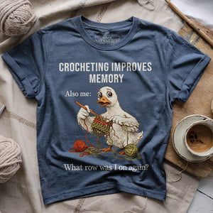 Crocheting Improves Memory T-shirt