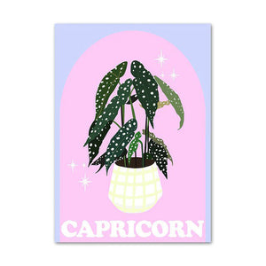 Pastel Zodiac Signs Canvas Poster