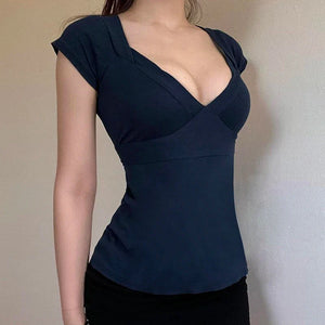 Plunge Tie Back Top
