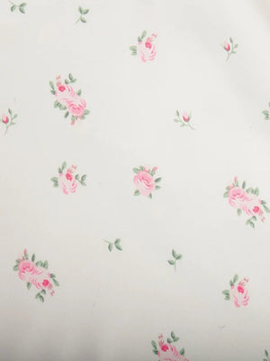 Soft Girl Floral Satin Midi Skirt