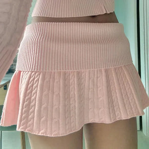 Soft Girl Pink Mini Skirt