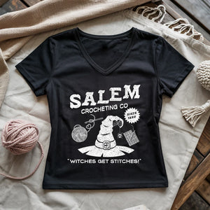 Salem Crocheting Lady V-neck