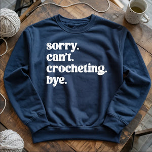 Crocheting. Bye Sweatshirt