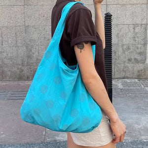 Polka Dot Reversible Tote Bag