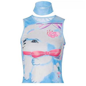 Puppy Y2K Aesthetic Tank Top