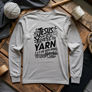 Jesus And Yarn Long Sleeve T-shirt