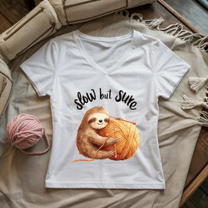 Slow But Sure Lady V-neck