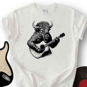 Bison Playing Guitar T-Shirt