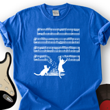 Cat Music Sheet T-Shirt