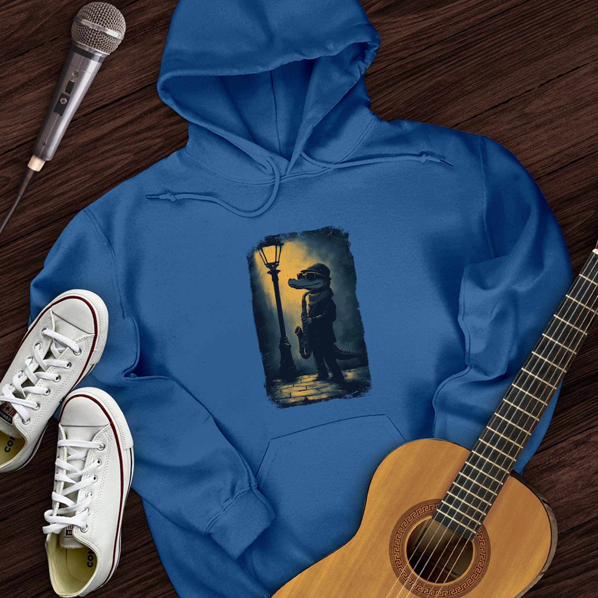 Crocodile Saxophone Hoodie