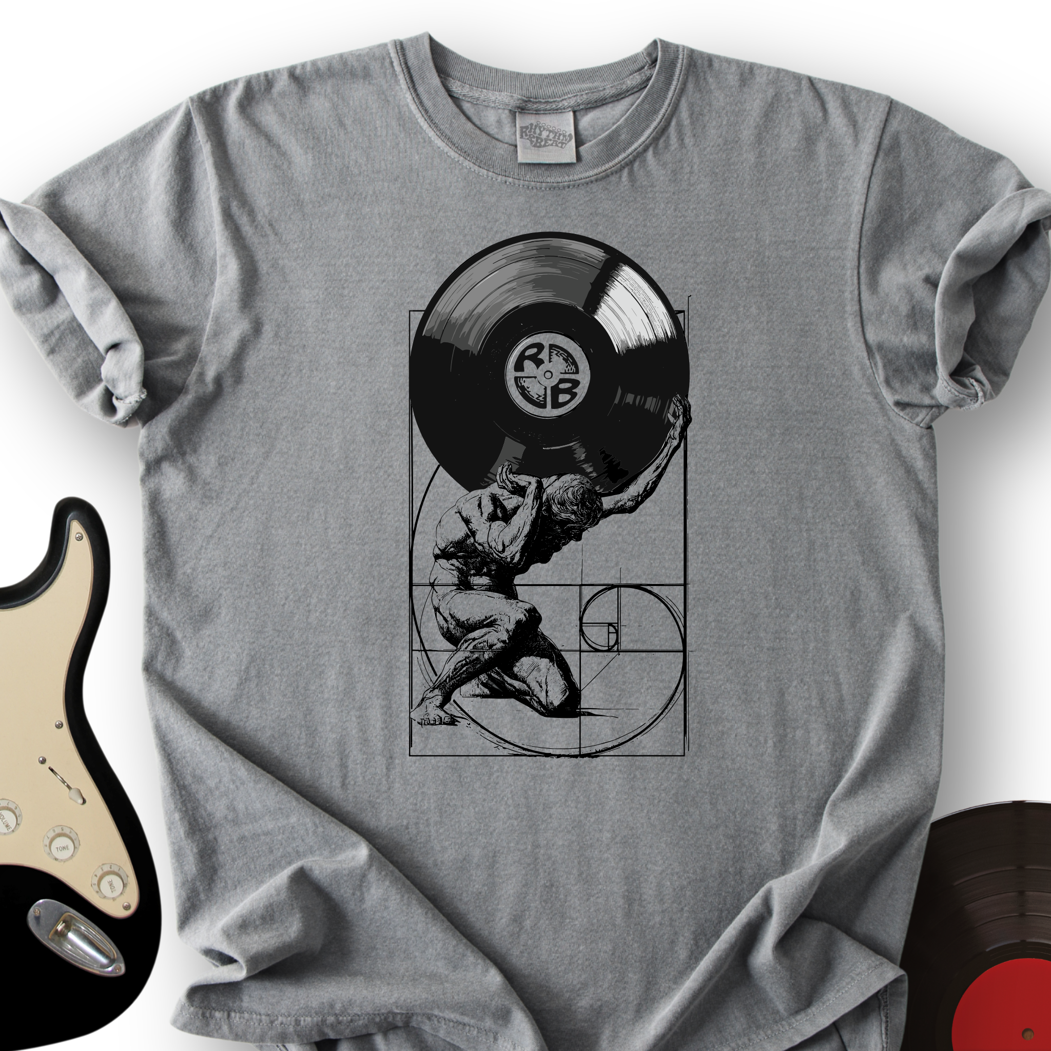 Atlas Fibonacci Vinyl T-Shirt