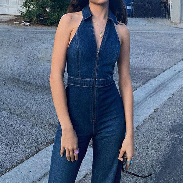 Nostalgic Games Denim Jumpsuit