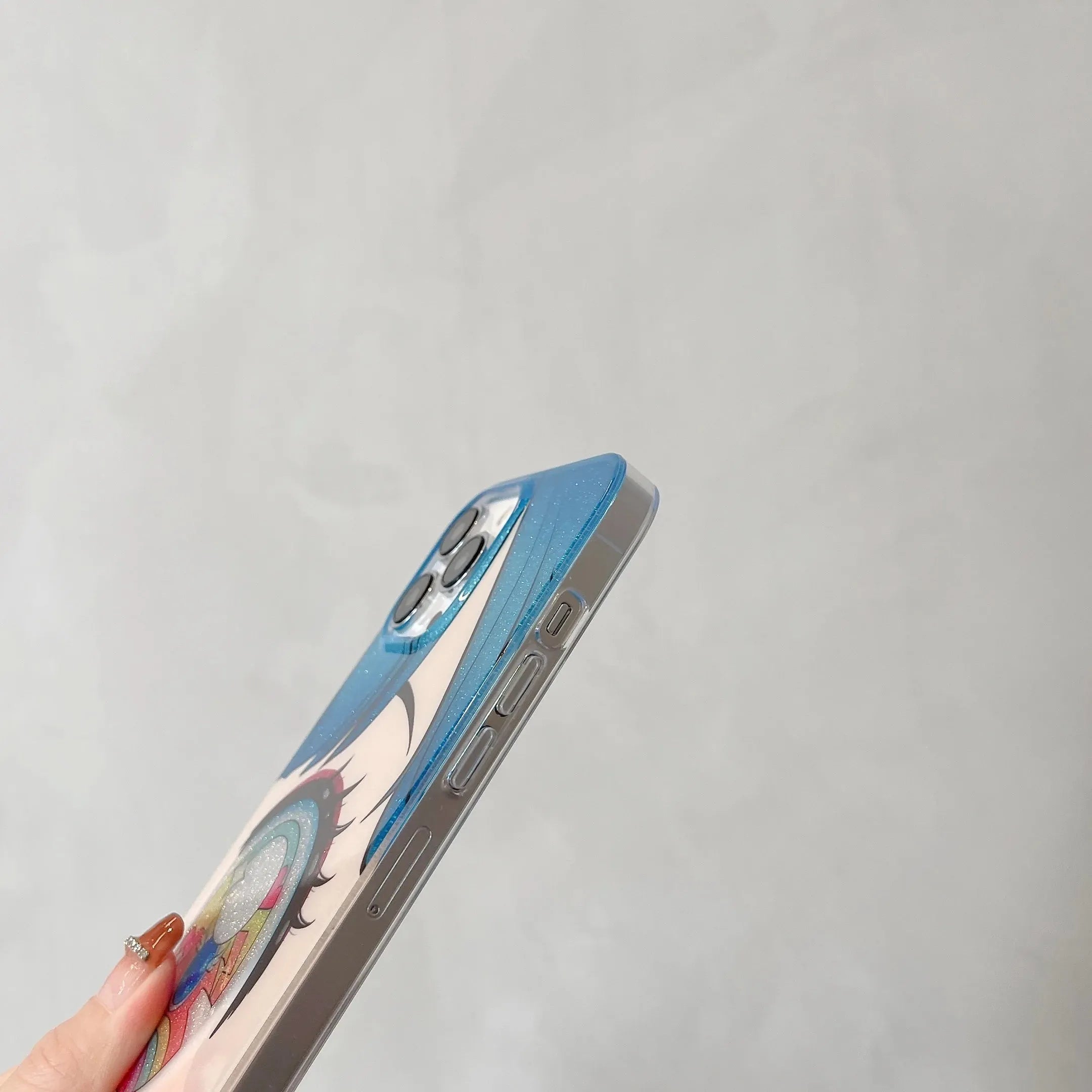 Anime Girl Glitter Phone Case