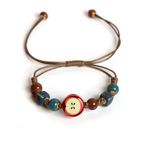 Apple Beaded Bracelet
