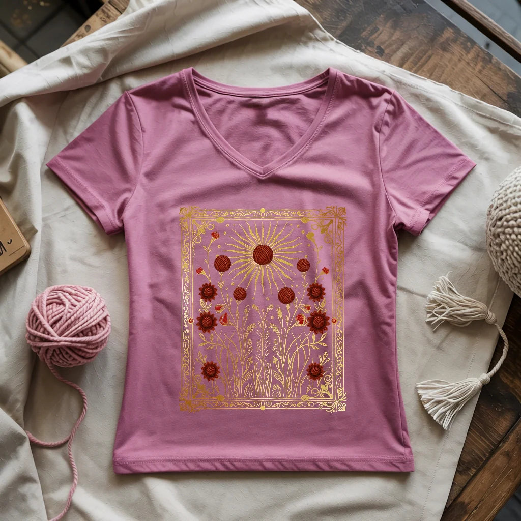 Energy Of Yarn Lady V-neck