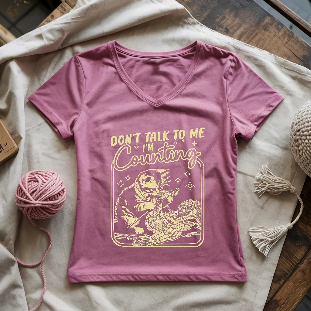 Shh, I'm Counting V-neck