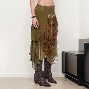 Fairycore Layered Midi Skirt