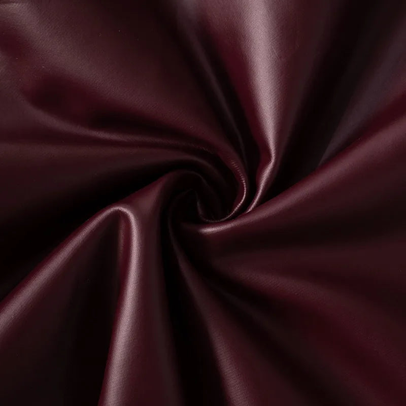 Faux Leather One Shoulder Top