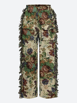 Floral Tapestry Bustier & Pants Two Piece Set