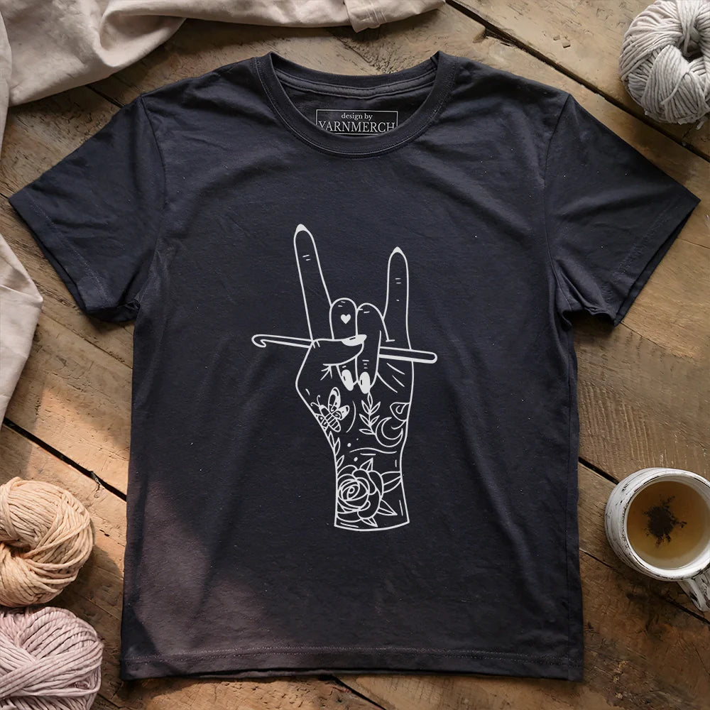 Crocheting Rock T-shirt