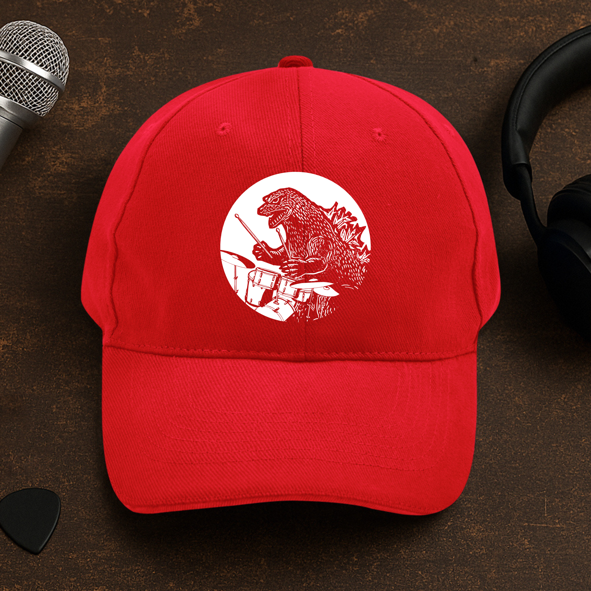 Dinosaur Guitar Cap