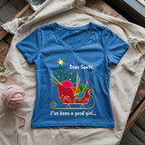 Dear Santa Lady V-neck