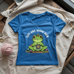 One More Row Frogging Lady V-neck