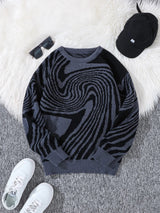 Spiral Pullover Sweater