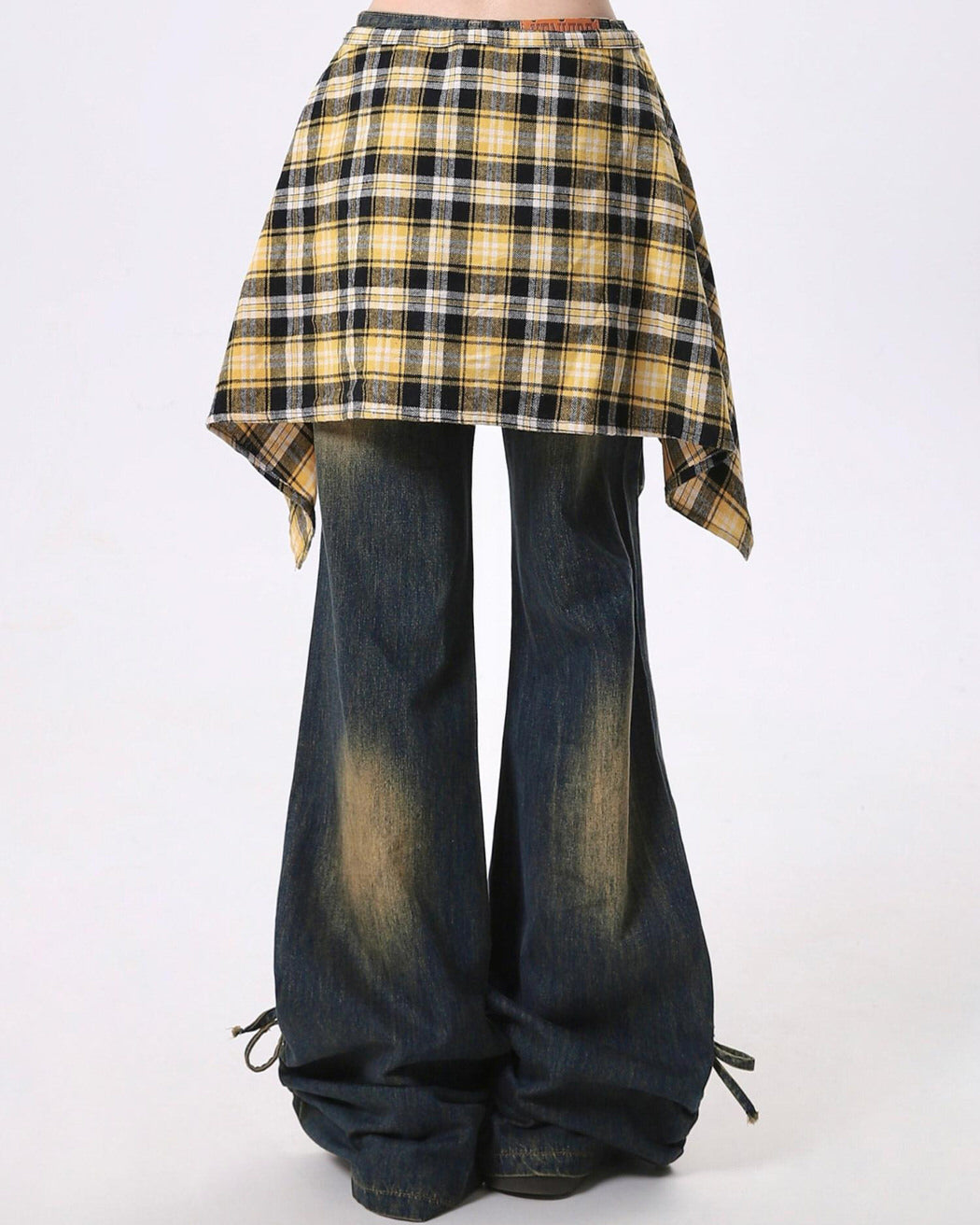 Teenage Drama Shirt-Tied Baggy Jeans