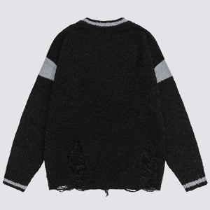 Y2K Distressed Sweater