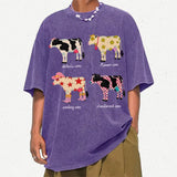 Indie Aesthetic Cow Graphic T-Shirt