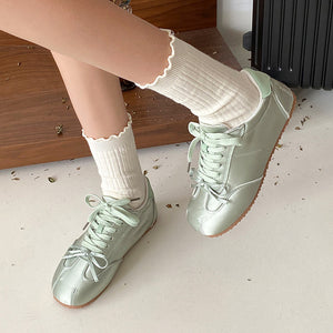 Balletcore Aesthetic Bow Sneakers
