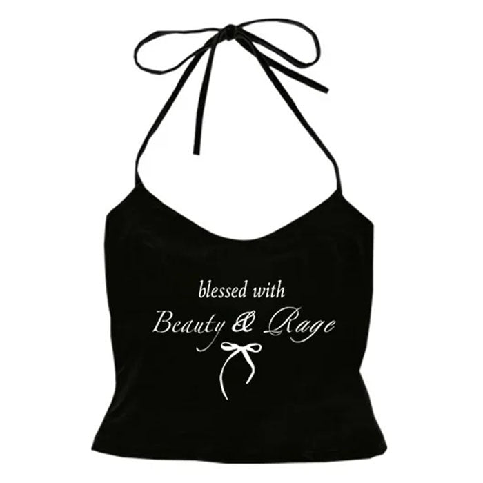 Beauty & Rage Y2K Halter Top