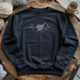 Crochet Heartbeat Sweatshirt