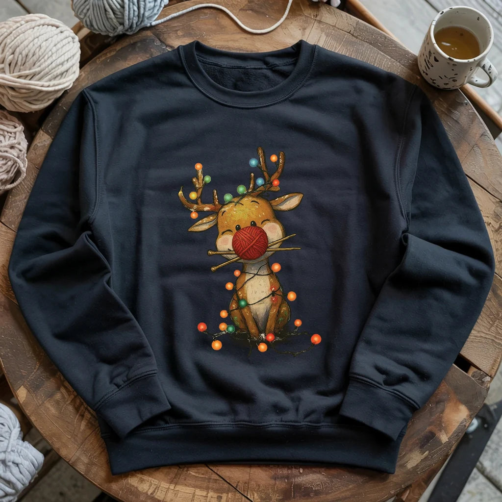 Knitmas Reindeer Sweatshirt