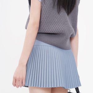 Playful Bows Pleated Mini Skirt