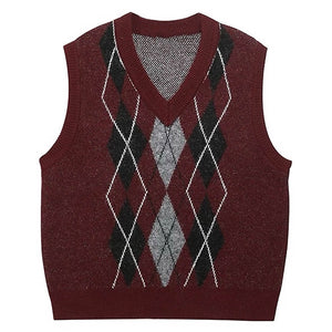Skipping Class Argyle Vest