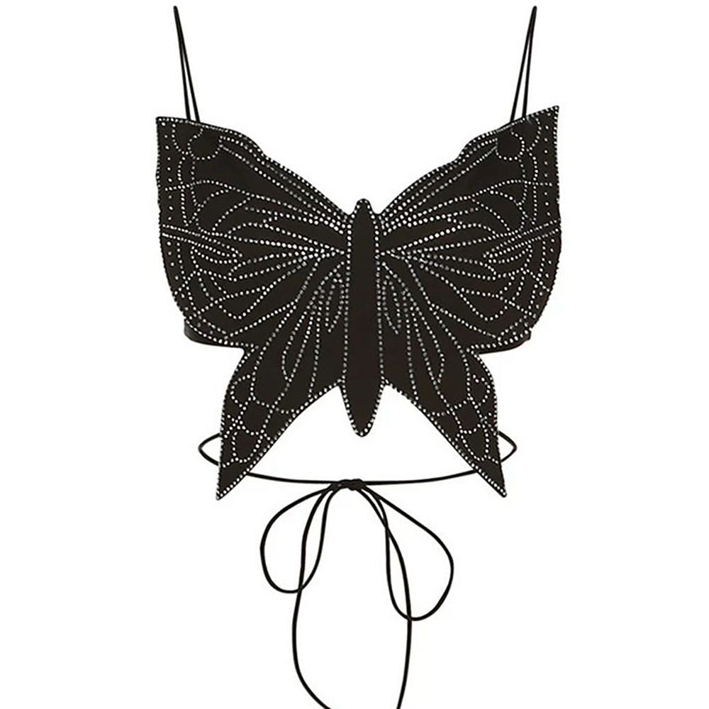 Butterfly-Shaped Backless Top