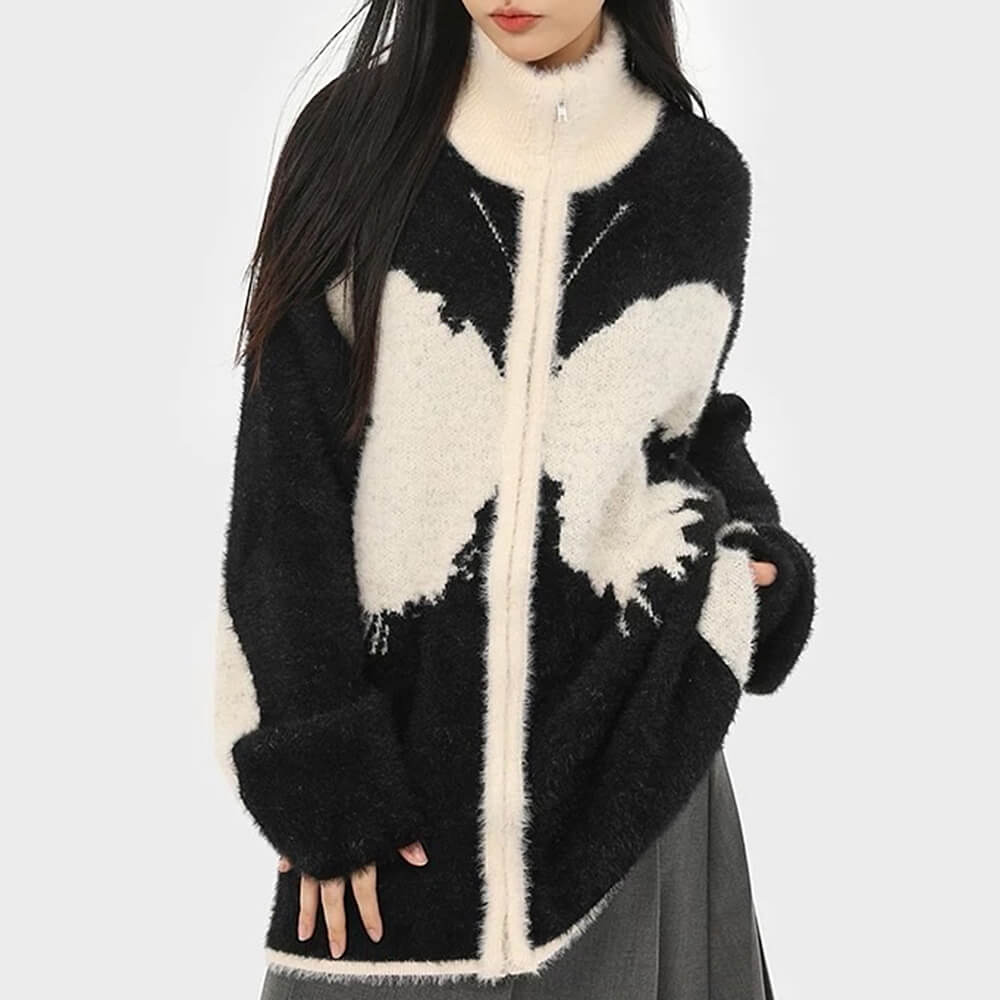 Butterfly Zip-Up Jacket