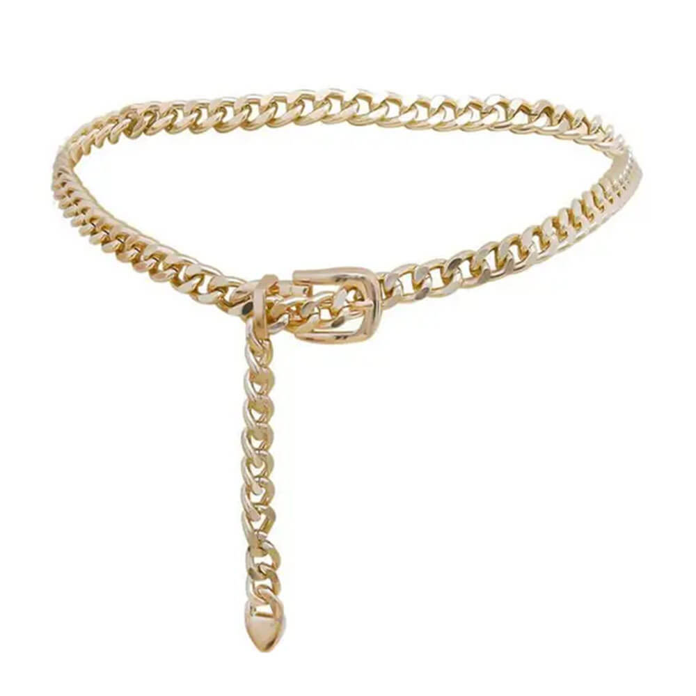 Chunky Buckle Chain Belt