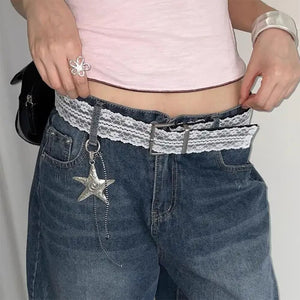 Coquette Girl Lace Belt