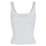 Coquette Rhinestone Bow Tank Top