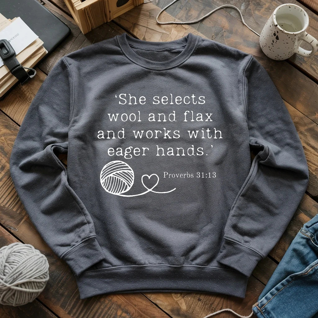 Crochet In Bible Sweatshirt