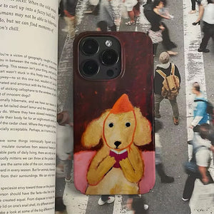 Dog Painting Aesthetic iPhone Case