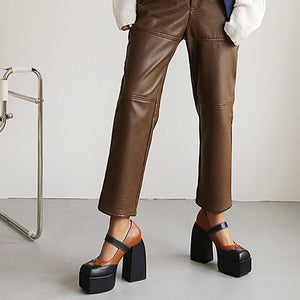 Flame Heart Platform Shoes