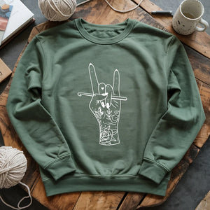 Crocheting Rock Sweatshirt