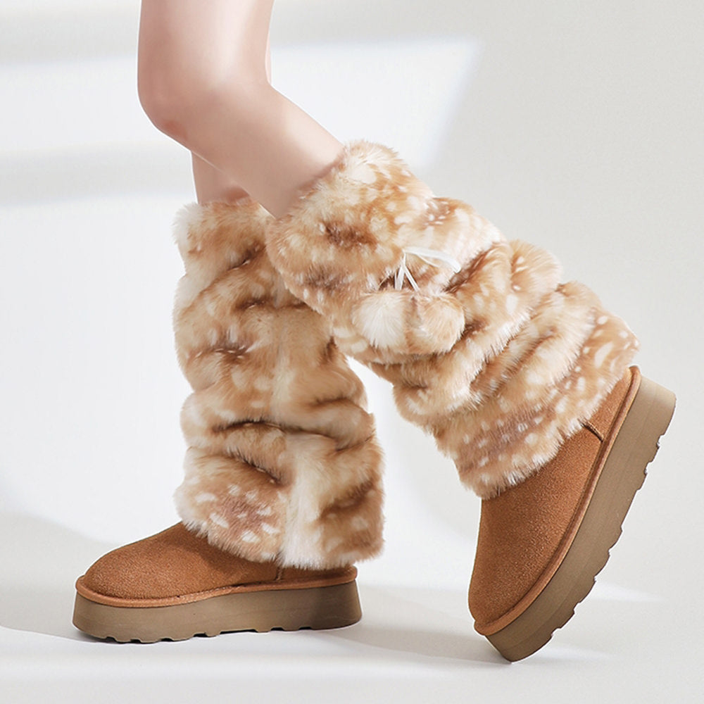 Forest Fawn Fluffy Leg Warmers
