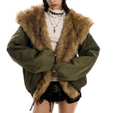 Mercury Rising Fur Trim Winter Jacket