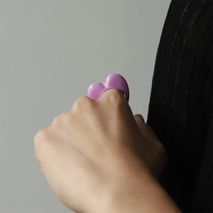 Heart Crush Enamel Ring